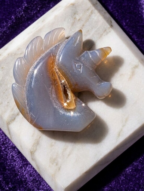 Other - Agate Crystal Unicorn Druzy